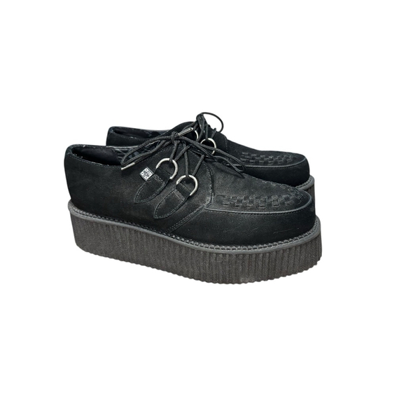 T.U.K Other - T.U.K. Gothic Black Suede Mondo Creepers Platform Shoes - Men’s Size 8